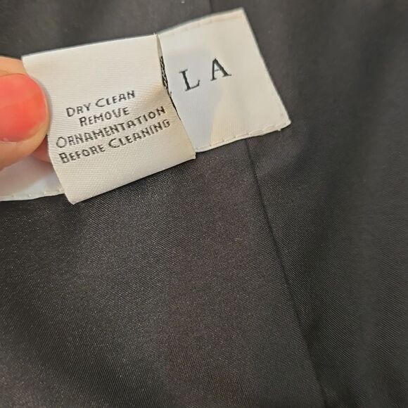 Priscilla of Boston long formal, strapless taffeta/sheer size 12 - Picture 9 of 10